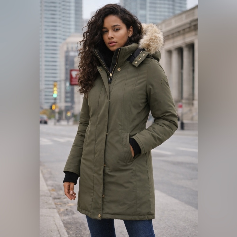 CMFR Down Parka with Coyote Fur Trim – Size XS | Rated to -30°C